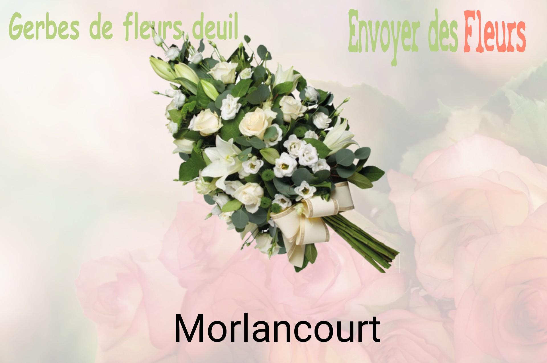 Gerbe de fleurs de deuil livrée à Morlancourt